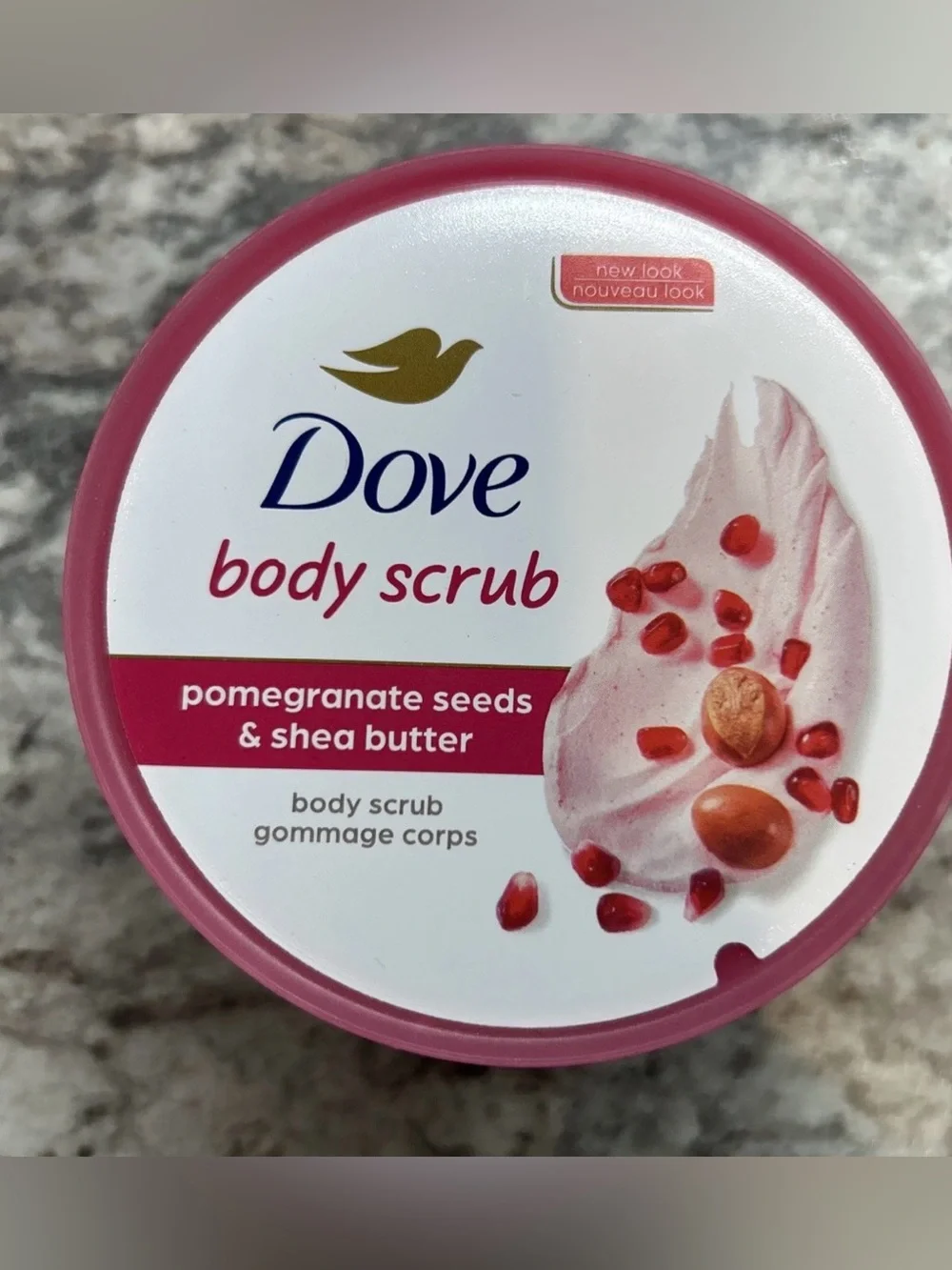 Pomegranate & Shea Butter Body Scrub — Pink Jar